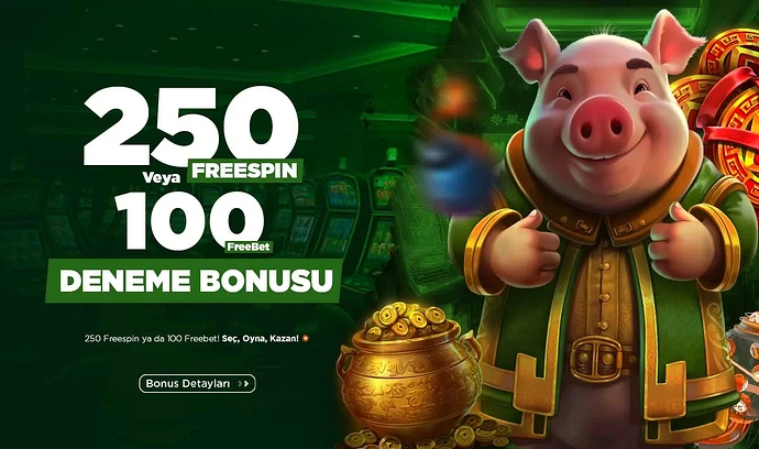 Mobiloyna 250 Freespin ve ya 100 Freebet Deneme Bonusu