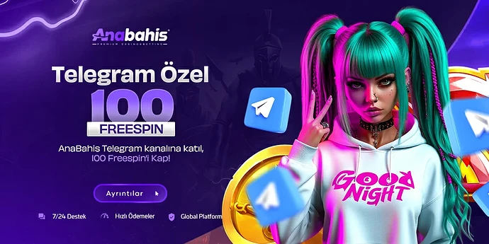 Anabahis 100 Freespin Telegram Deneme Bonusu