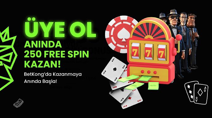 Betkong 250 Freespin Deneme Bonusu