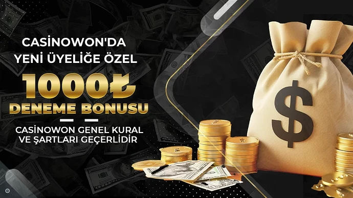 Casinowon 1000 TL Deneme Bonusu