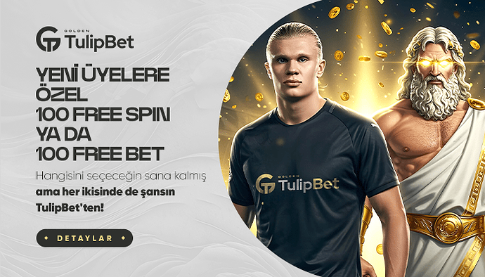 Tulipbet 100 Freespin ve ya 100 Freebet Deneme Bonusu